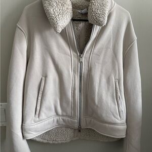 Athleta Off-White Teddy Jacket